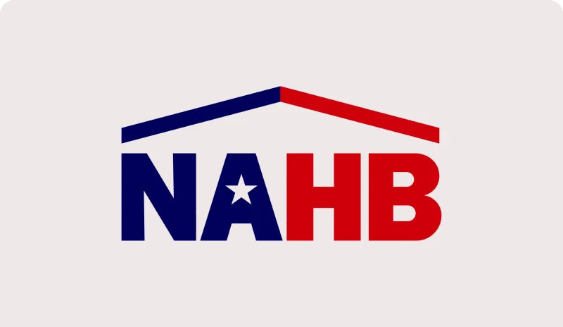 NAHB logo with red and blue letters